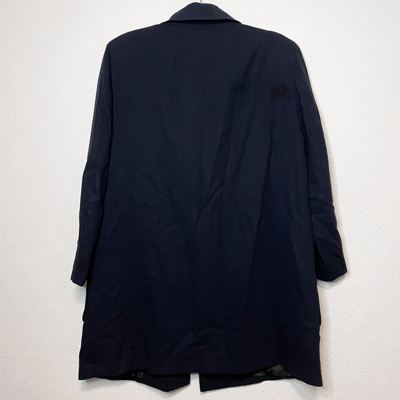 VINTAGE DKNY Navy Blue Double Breasted Coat - Picture 6 of 14